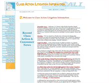 Tablet Screenshot of classactionlitigation.com